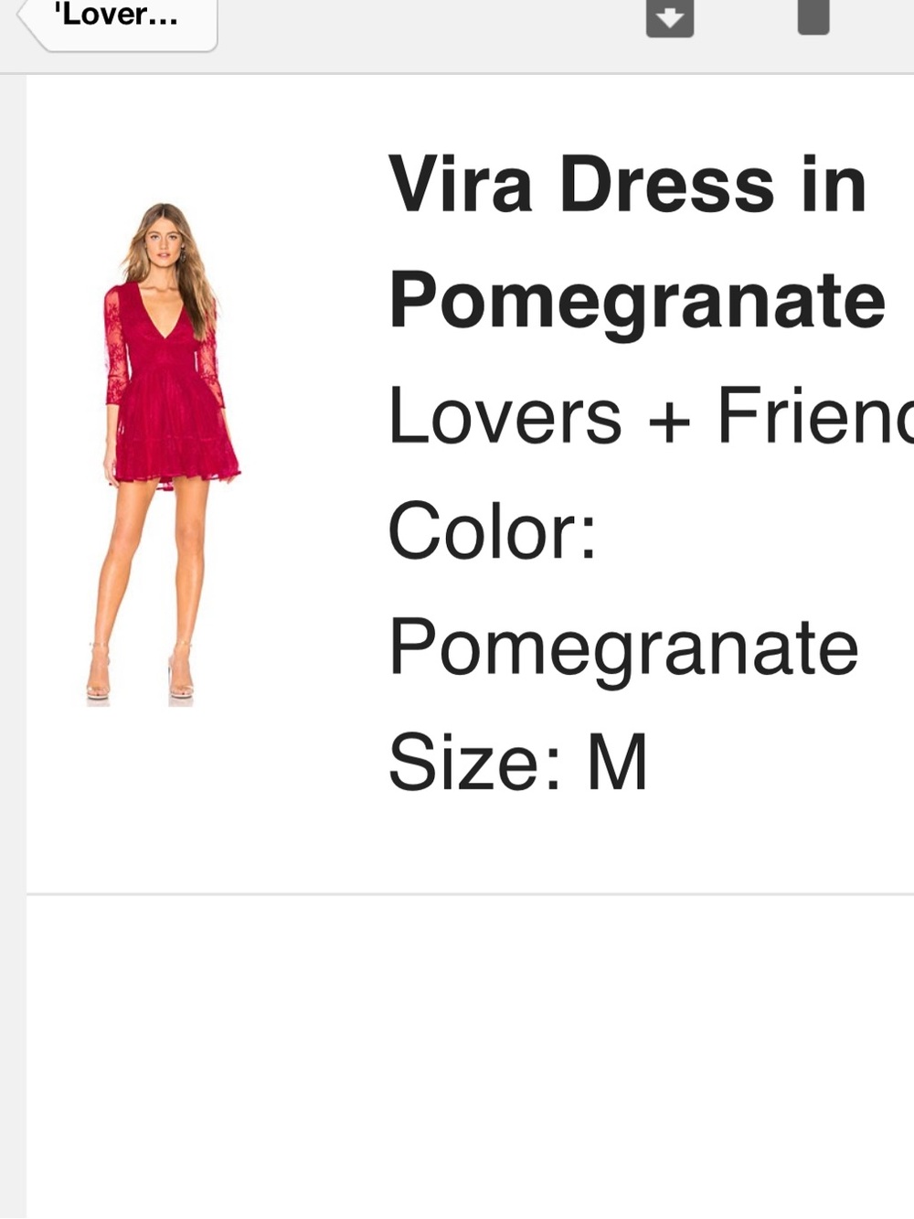 Lovers + Friends Hot Pink Lace Dress